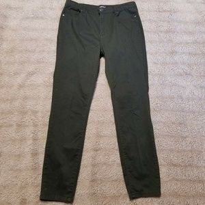 Buffalo David Bitton I Army Green Skinny Jeans 10